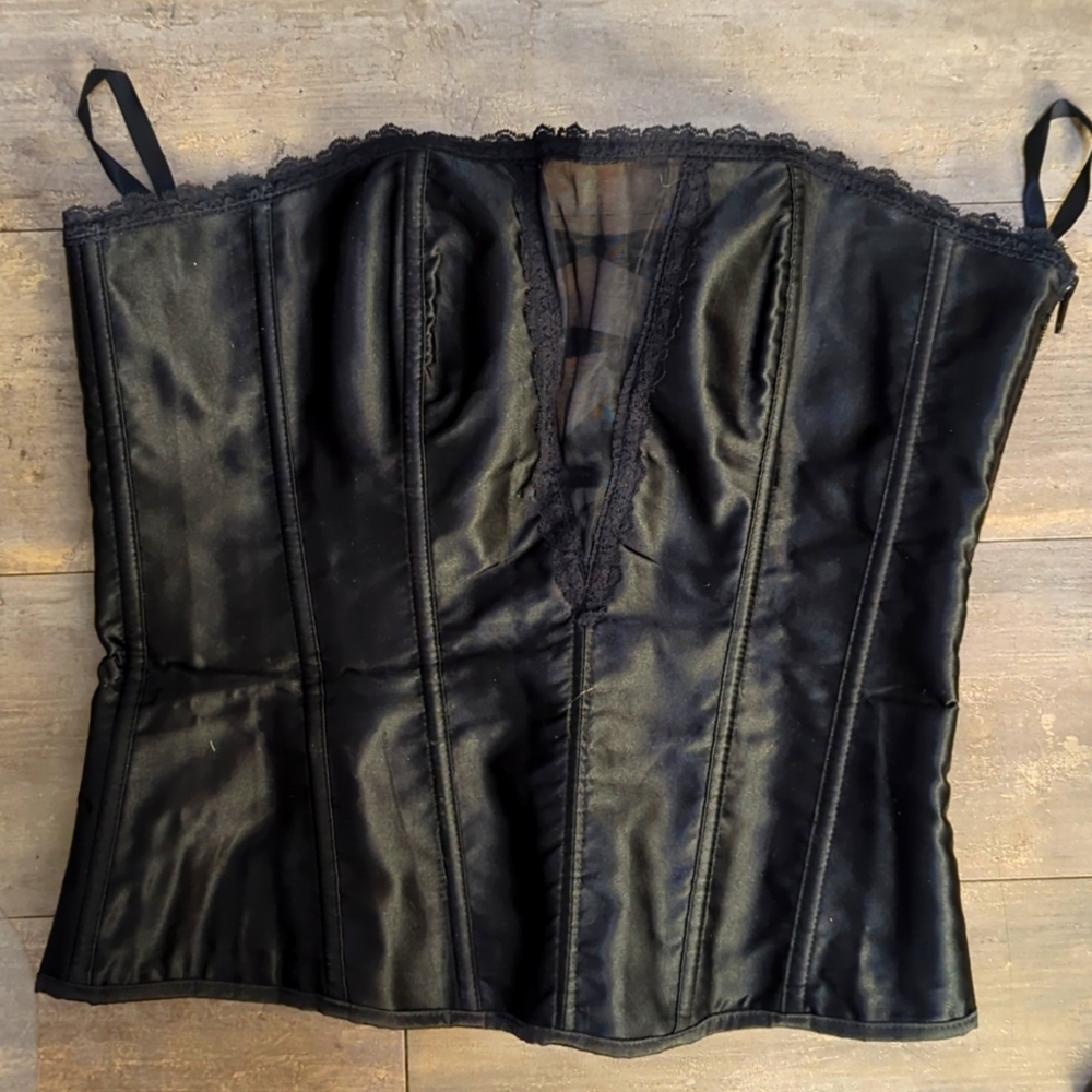Adore Me Black Corset Lingerie Size Medium
